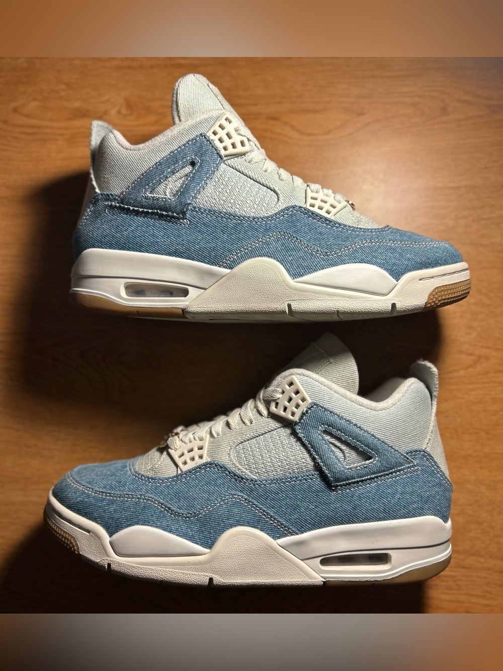 Jordan 4 TEX Worn Blue Denim Women’s Size 10 Mens Size 8.5